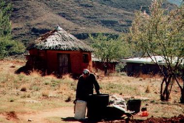 dorpje in Lesotho